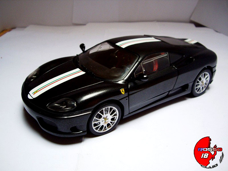 Ferrari 360 Modena coupe cs black 1/18 Hot Wheels